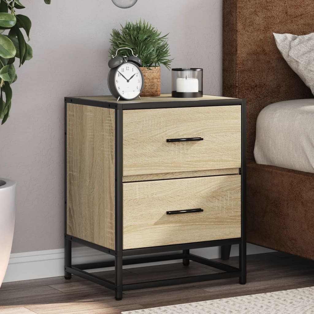 Bedside Cabinet 40x31x50 cm Engineered Wood Sonoma oak
