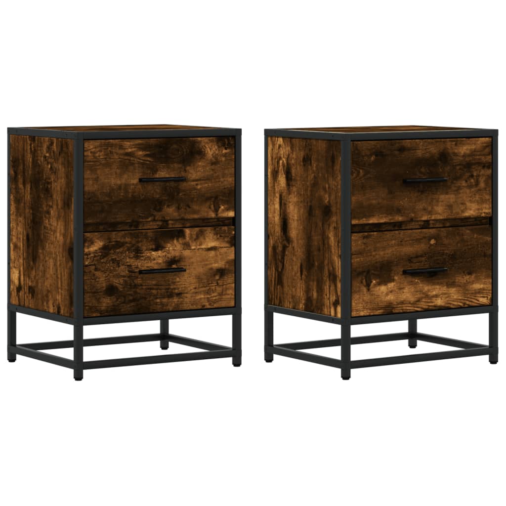 Bedside Cabinet 40x31x50 cm Engineered Wood Smoked oak