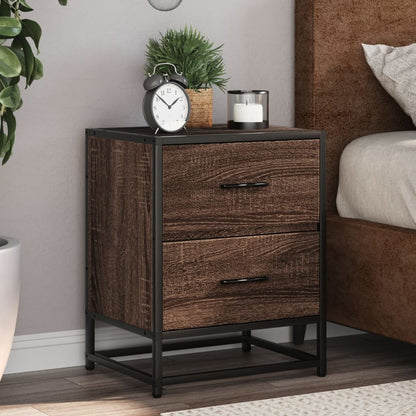 Bedside Cabinet 40x31x50 cm Engineered Wood Brown oak