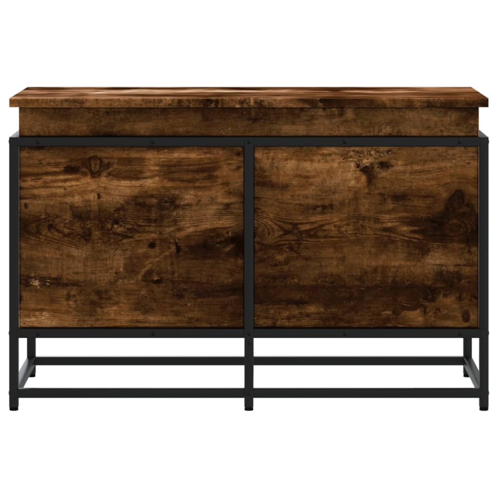 Storage Box with Lid 40x40x51,5 cm Engineered Wood Smoked oak 80 x 40 x 51.5 cm