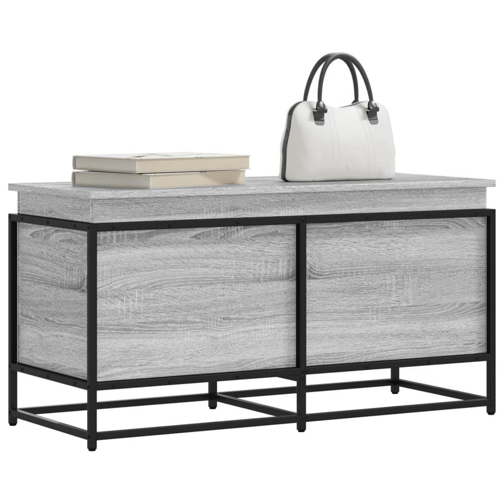 Storage Box with Lid 40x40x51,5 cm Engineered Wood Grey sonoma 100 x 40 x 51.5 cm
