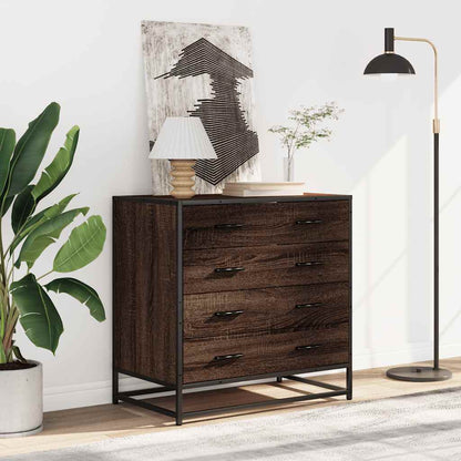 Drawer Cabinet 70x41x70 cm Engineered Wood Brown oak