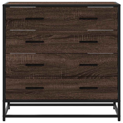 Drawer Cabinet 70x41x70 cm Engineered Wood Brown oak