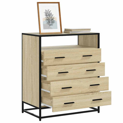 Drawer Cabinet 70x41x83,5 cm Engineered Wood Sonoma oak