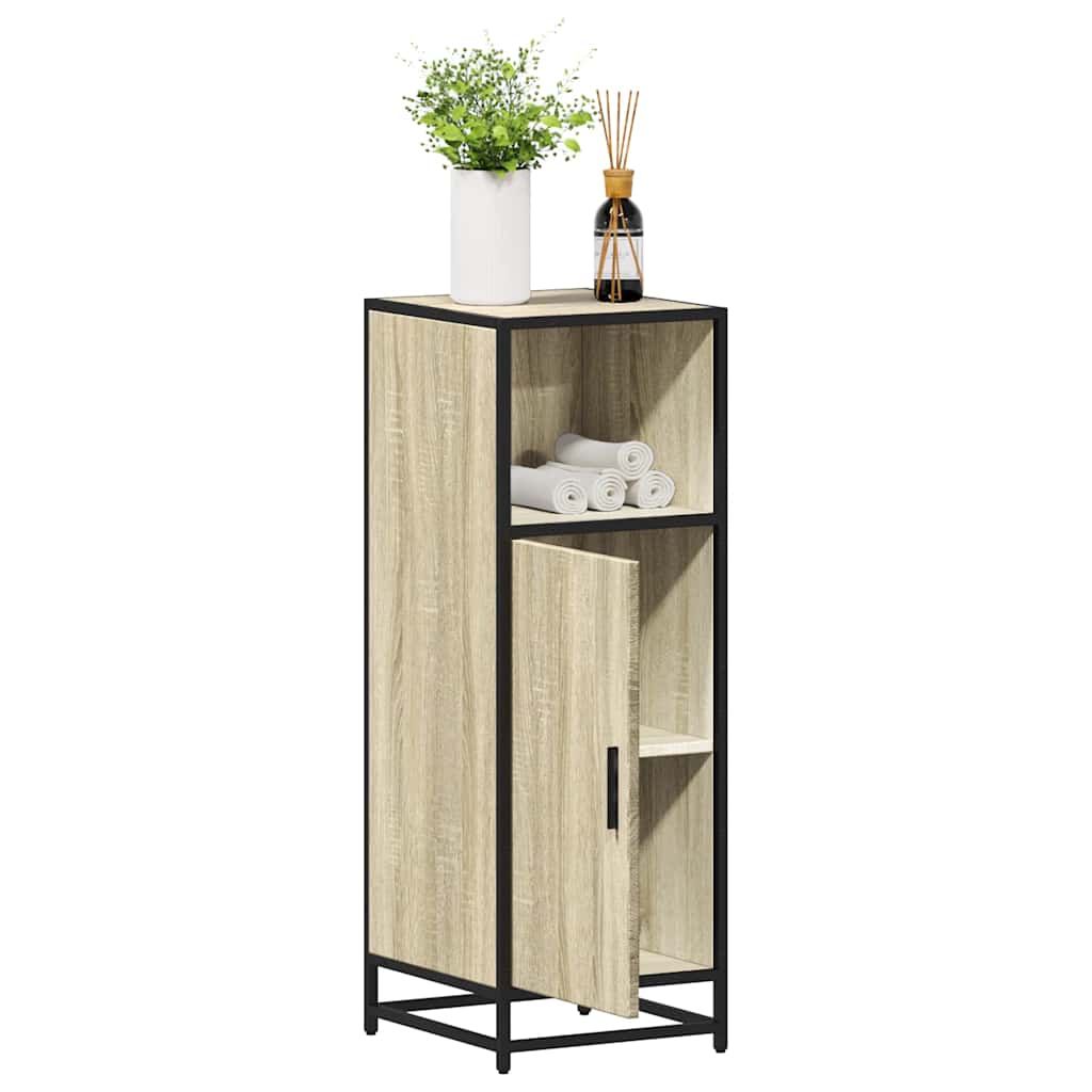 Bathroom Cabinet 35x37,5x100 cm Engineered Wood Sonoma oak