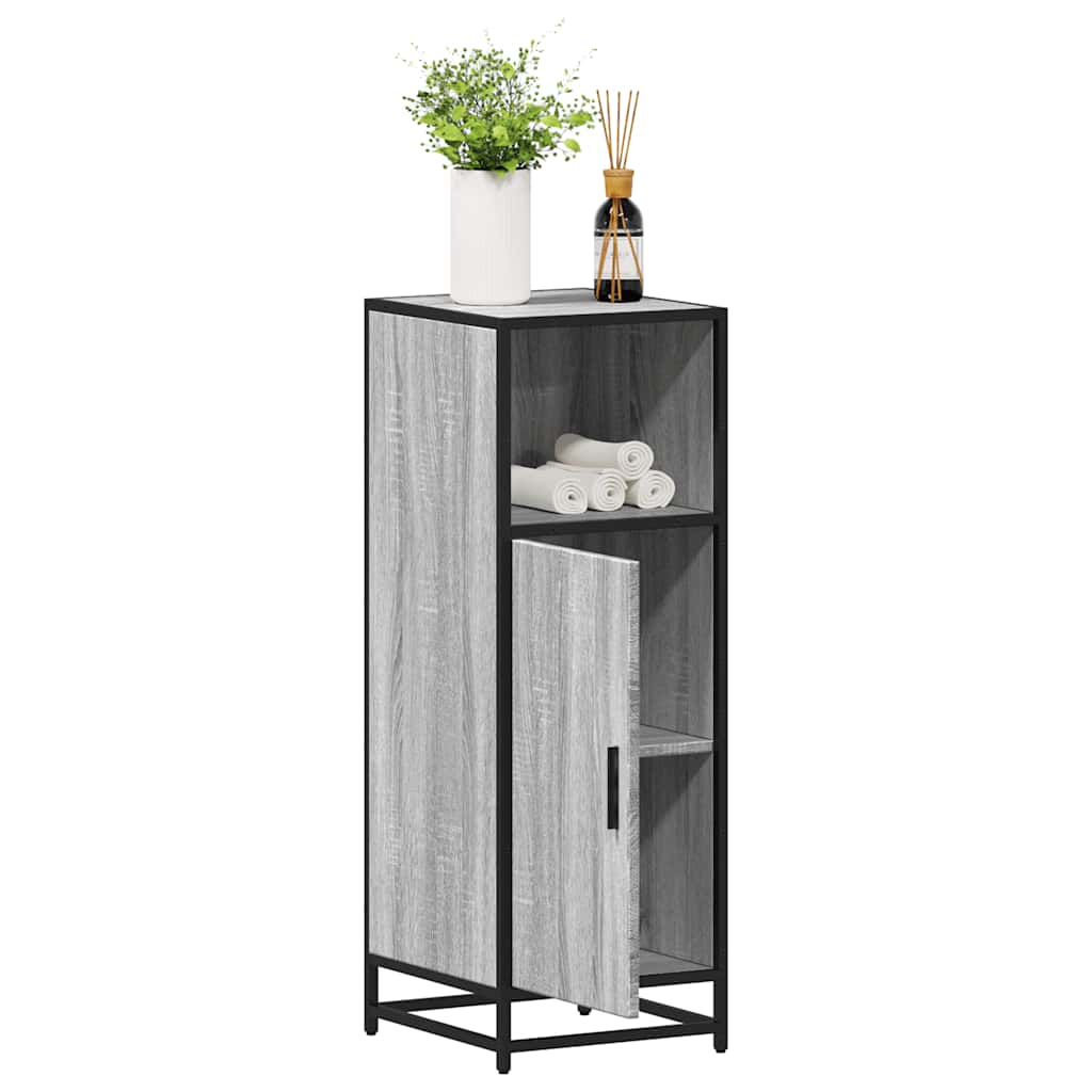 Bathroom Cabinet 35x37,5x100 cm Engineered Wood Grey sonoma