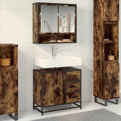 Bathroom Cabinet 65 x 33 x 60 cm Engineered Wood Smoked oak