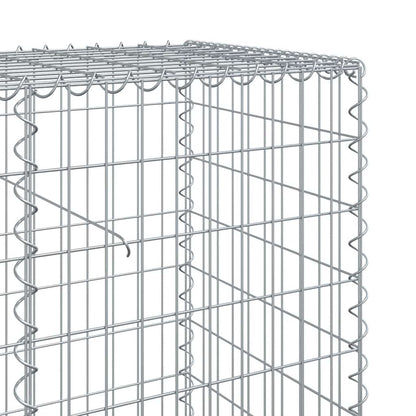 vidaXL Gabion Basket with Cover 1100x50x100 cm Galvanised Iron 6