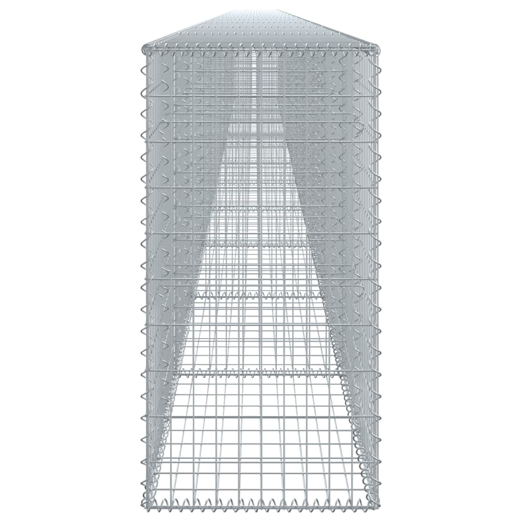 vidaXL Gabion Basket with Cover 1200x50x100 cm Galvanised Iron 4