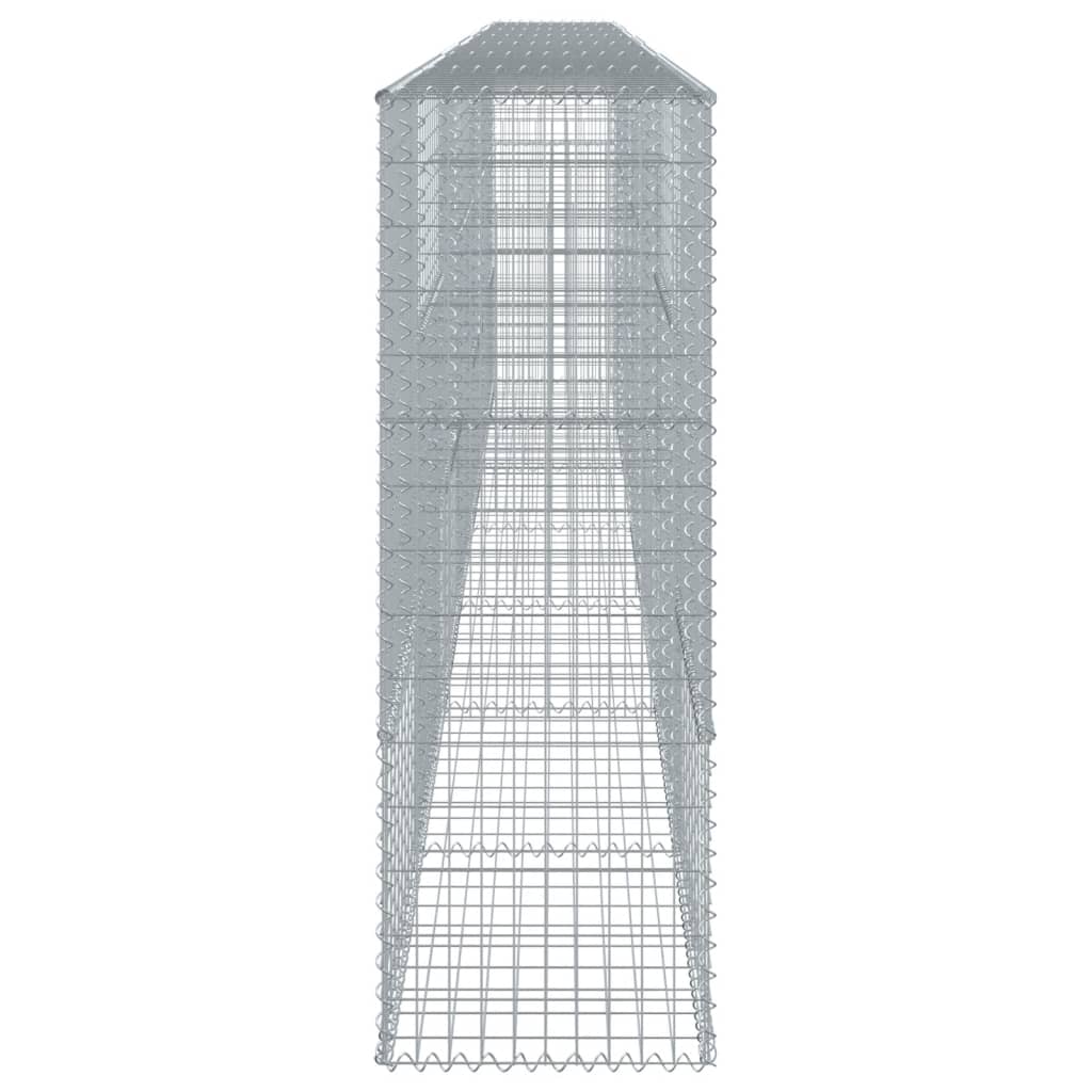 vidaXL Gabion Basket with Cover 700x50x150 cm Galvanised Iron 4