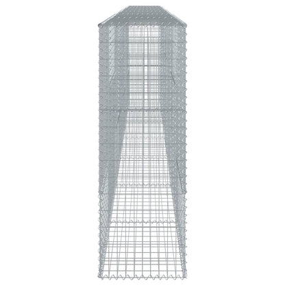 vidaXL Gabion Basket with Cover 700x50x150 cm Galvanised Iron 4