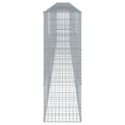 vidaXL Gabion Basket with Cover 800x50x150 cm Galvanised Iron 4
