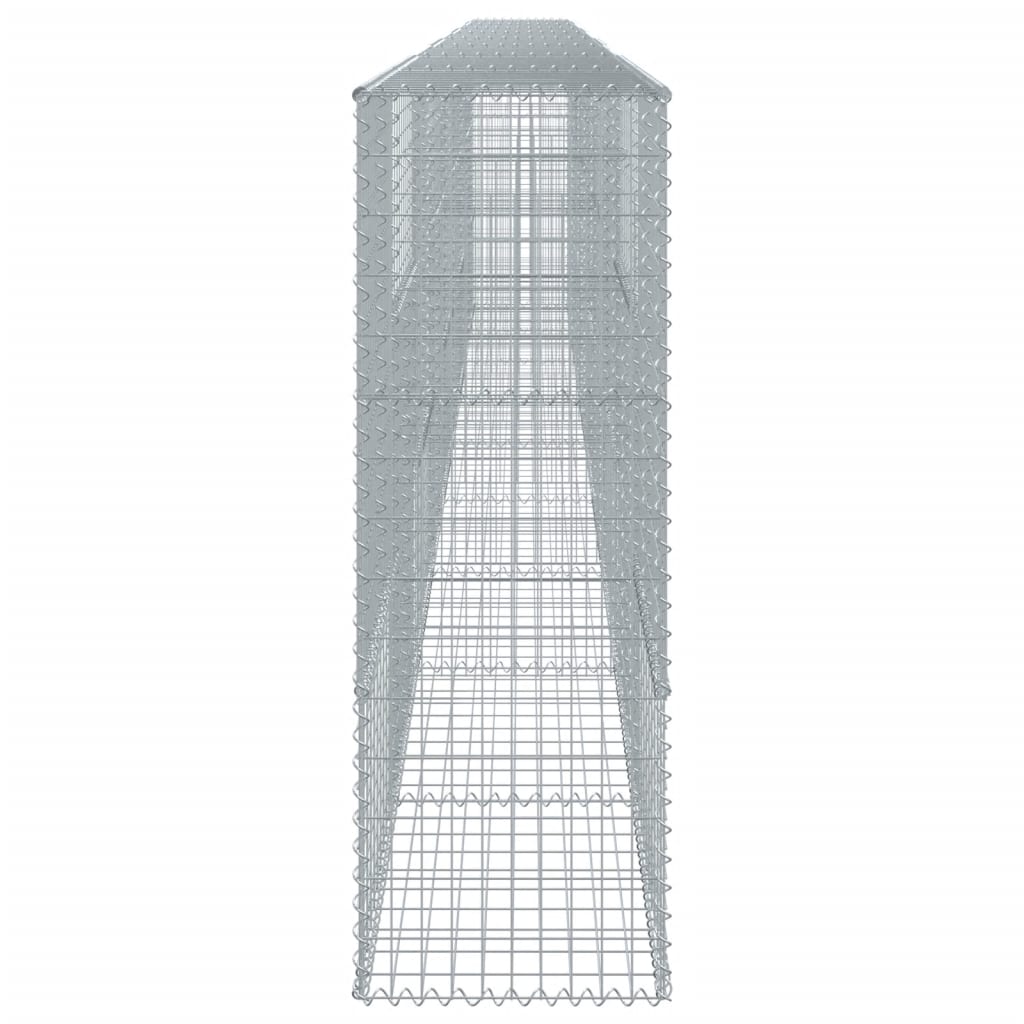 vidaXL Gabion Basket with Cover 900x50x150 cm Galvanised Iron 4