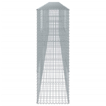 vidaXL Gabion Basket with Cover 900x50x150 cm Galvanised Iron 4