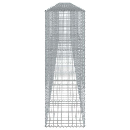 vidaXL Gabion Basket with Cover 1000x50x150 cm Galvanised Iron 4