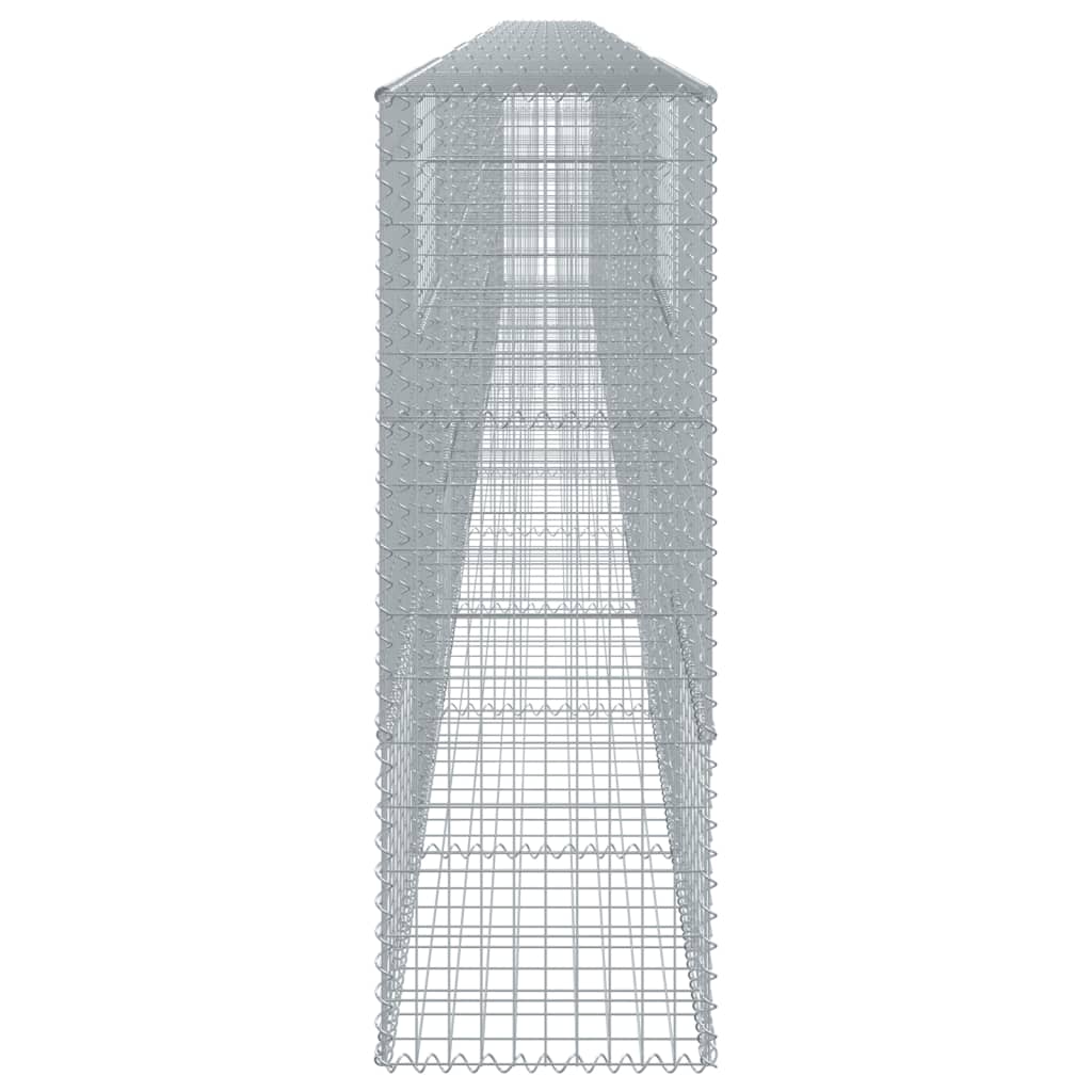 vidaXL Gabion Basket with Cover 1100x50x150 cm Galvanised Iron 4