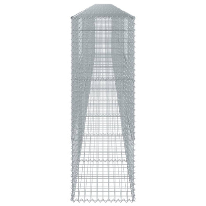 vidaXL Gabion Basket with Cover 1100x50x150 cm Galvanised Iron 4