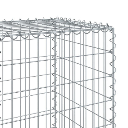 vidaXL Gabion Basket with Cover 1100x50x150 cm Galvanised Iron 6