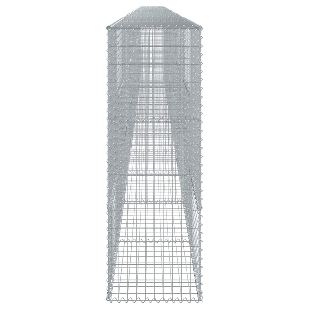 vidaXL Gabion Basket with Cover 1200x50x150 cm Galvanised Iron 4