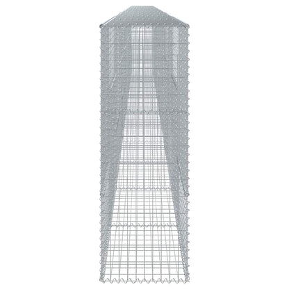 vidaXL Gabion Basket with Cover 1200x50x150 cm Galvanised Iron 4