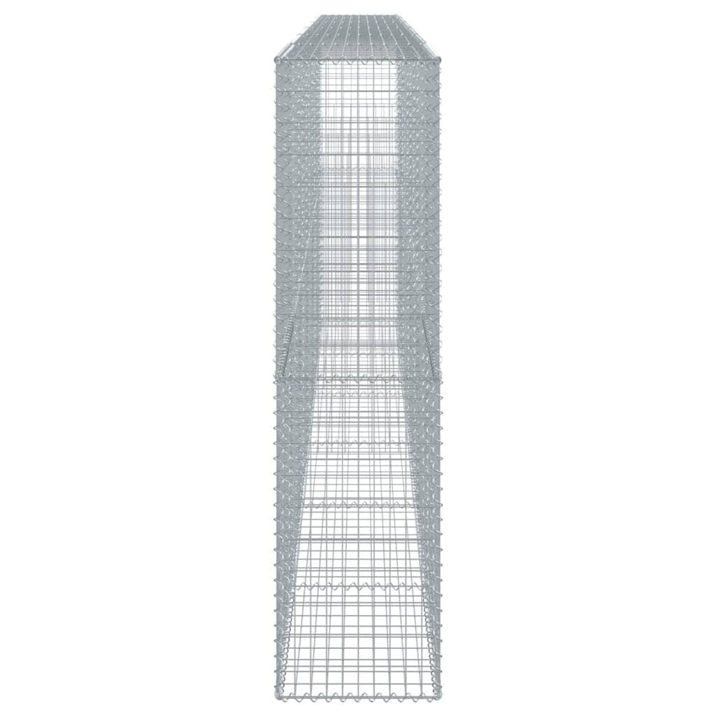 vidaXL Gabion Basket with Cover 600x50x200 cm Galvanised Iron 4