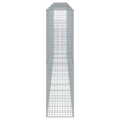 vidaXL Gabion Basket with Cover 600x50x200 cm Galvanised Iron 4