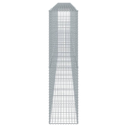 vidaXL Gabion Basket with Cover 700x50x200 cm Galvanised Iron 4