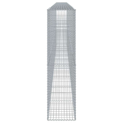 vidaXL Gabion Basket with Cover 900x50x200 cm Galvanised Iron 4