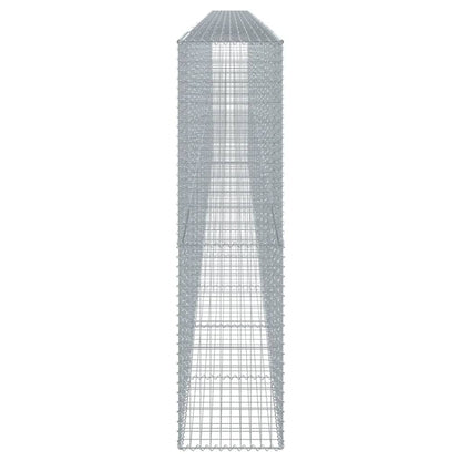 vidaXL Gabion Basket with Cover 1000x50x200 cm Galvanised Iron 4