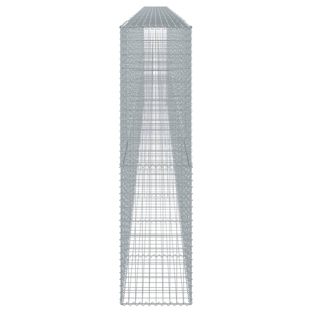 vidaXL Gabion Basket with Cover 1100x50x200 cm Galvanised Iron 4