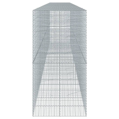 vidaXL Gabion Basket with Cover 900x100x200 cm Galvanised Iron 4