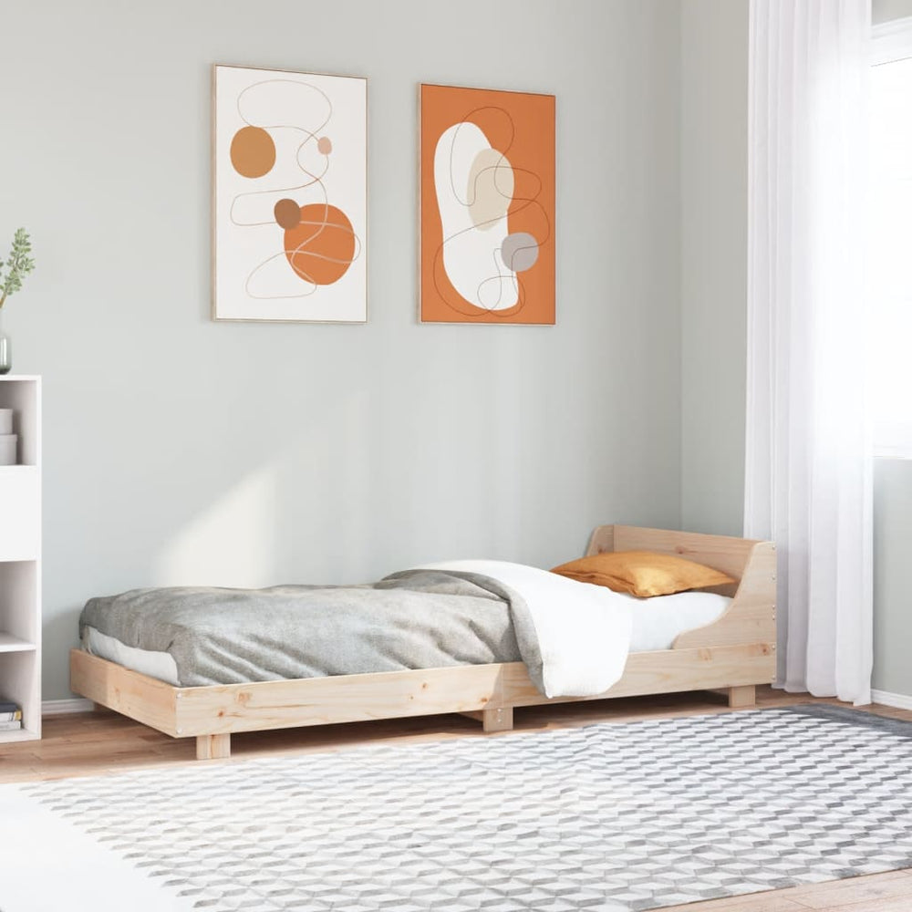 vidaXL Bed Frame without Mattress Solid Wood Pine Length 190 cm