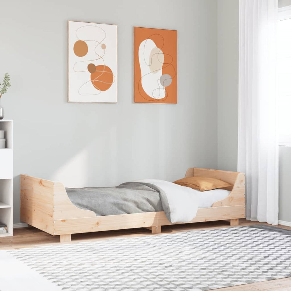 vidaXL Bed Frame without Mattress Solid Wood Pine Length 190 cm