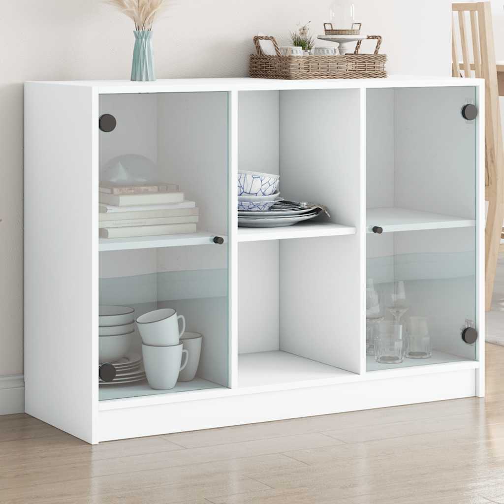 Sideboard 102x37x75,5 cm Engineered Wood White 102 cm
