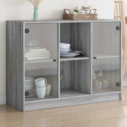 Sideboard 102x37x75,5 cm Engineered Wood Grey sonoma 102 cm