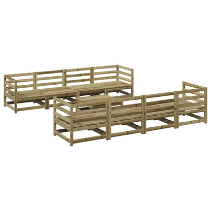 vidaXL 9 Piece Garden Sofa Set Impregnated Wood Pine 2