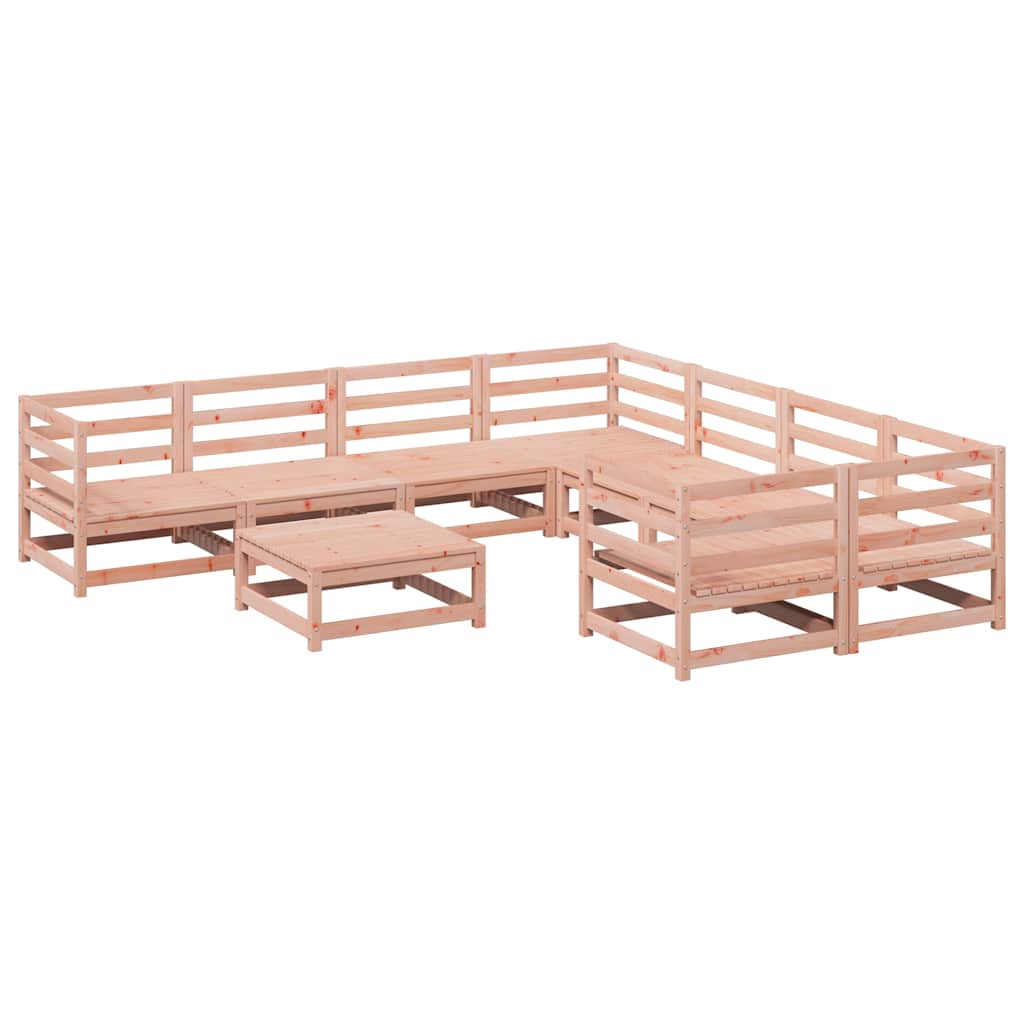 vidaXL 9 Piece Garden Sofa Set Solid Wood Douglas Fir 2