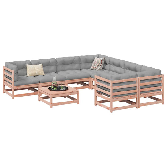 9 Piece Garden Sofa Set Impregnated Wood Pine Natural douglas