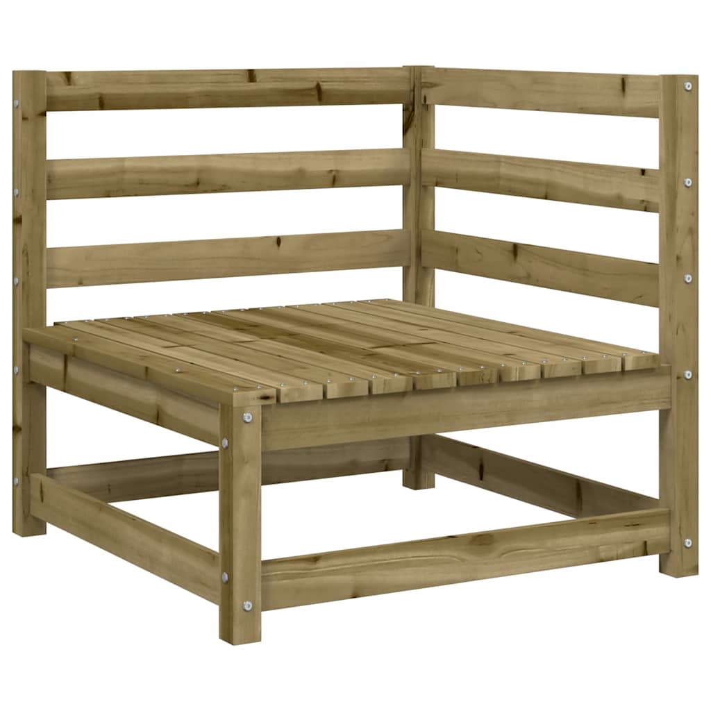 vidaXL 9 Piece Garden Sofa Set Impregnated Wood Pine 4