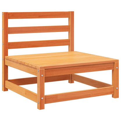 vidaXL 11 Piece Garden Sofa Set Wax Brown Solid Wood Pine 5