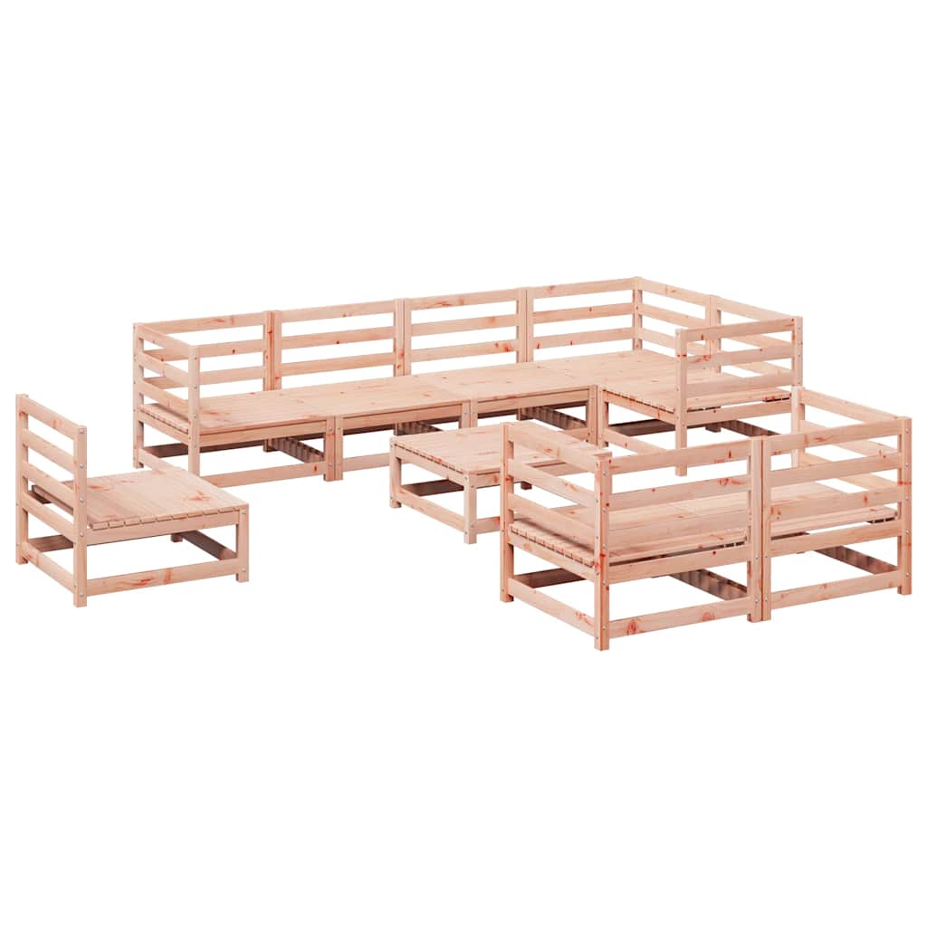 vidaXL 9 Piece Garden Sofa Set Solid Wood Douglas Fir 2