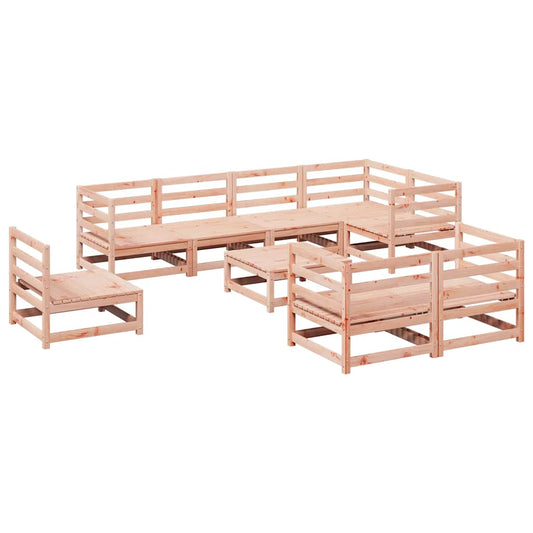 vidaXL 9 Piece Garden Sofa Set Solid Wood Douglas Fir 2