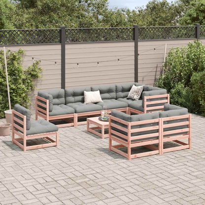 vidaXL 9 Piece Garden Sofa Set Solid Wood Douglas Fir 3