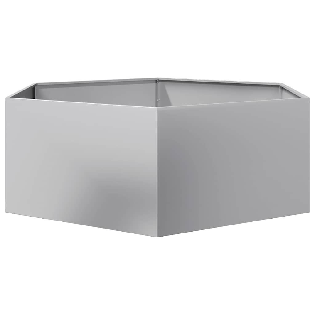 Planter Rusty 138x120x45 cm Corten Steel Galvanized steel/grey