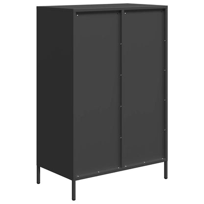 Highboard 68x39x101,5 cm Steel Black