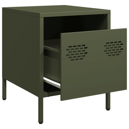Bedside Cabinet 35x39x43,5 cm Steel Green 2