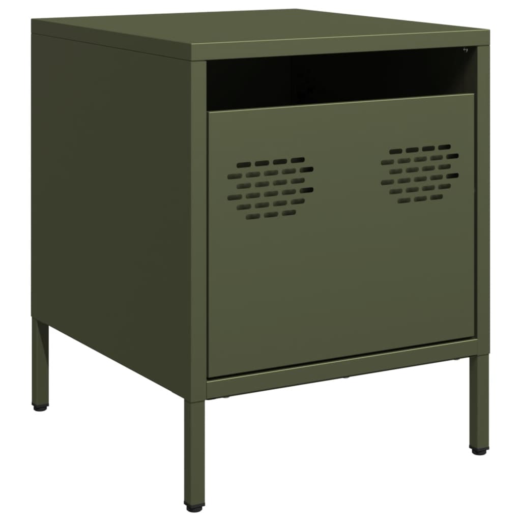 Bedside Cabinet 35x39x43,5 cm Steel Green 2