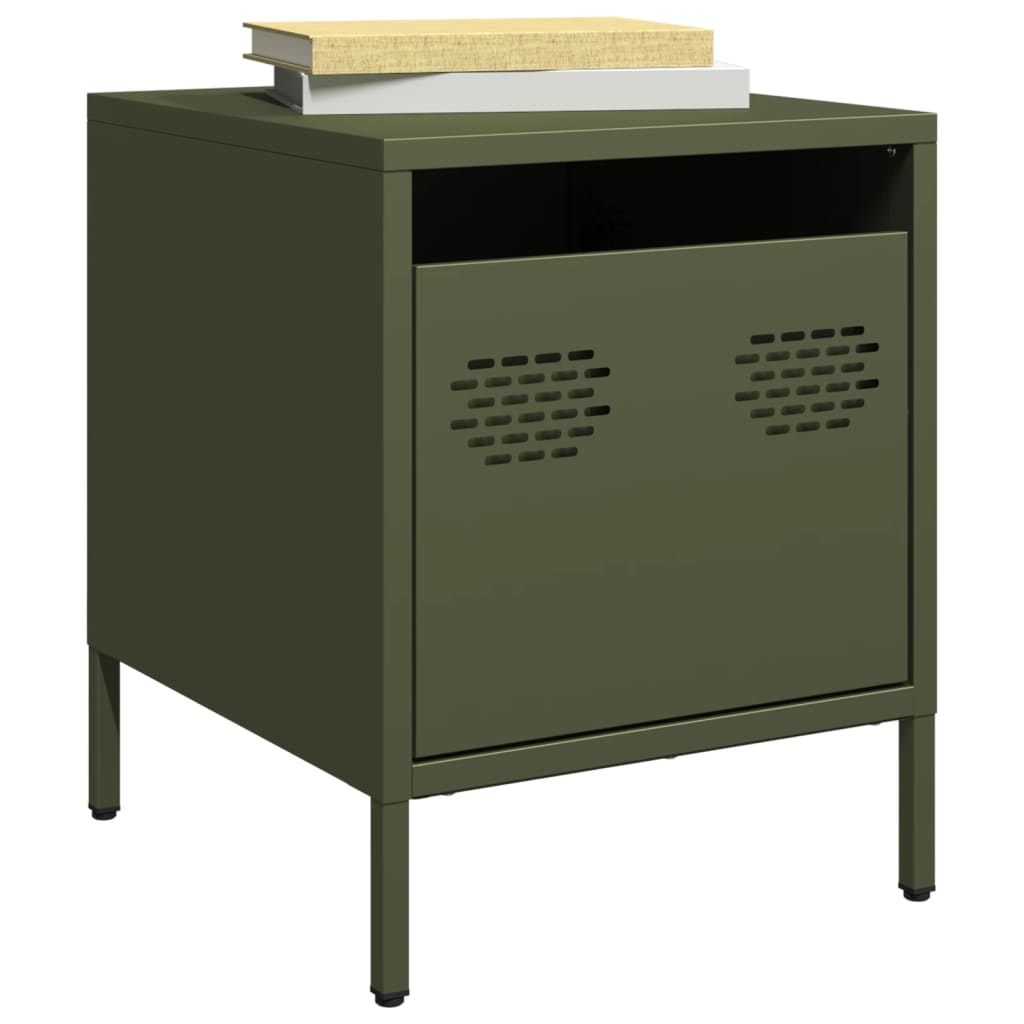 Bedside Cabinet 35x39x43,5 cm Steel Green 2