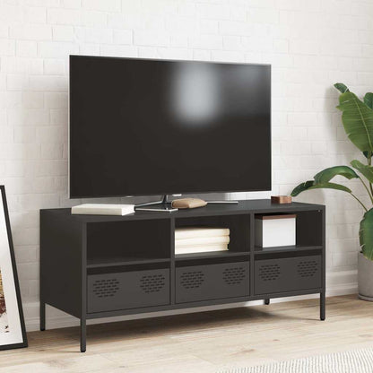TV Cabinet 101.5x39x43.5 cm Cold-rolled Steel Black