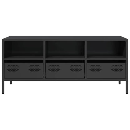 TV Cabinet 101.5x39x43.5 cm Cold-rolled Steel Black
